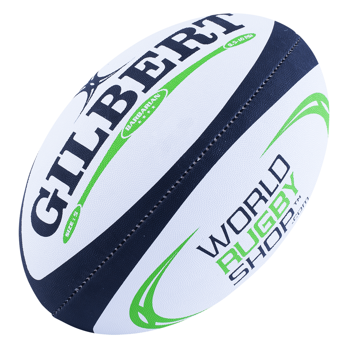 Barbarian Match Rugby Ball by Gilbert with WorldRugbyShop branding