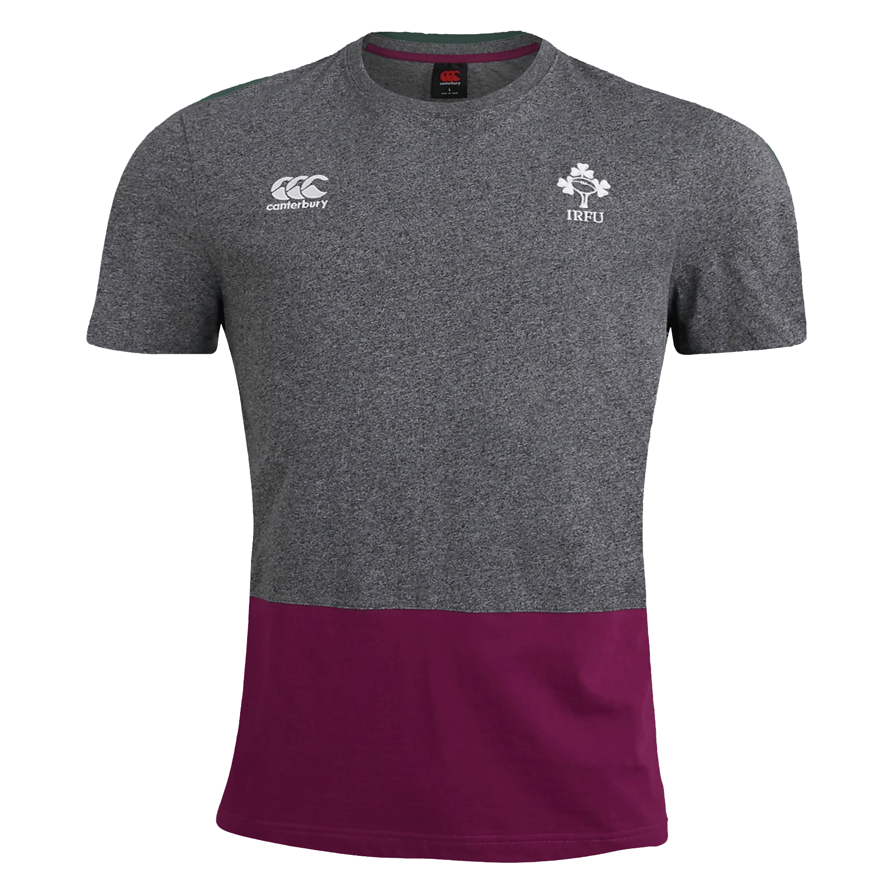 Canterbury Ireland Rugby Color Block Charcoal T-Shirt - World