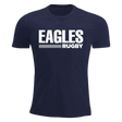 A USA Rugby Eagles navy t-shirt with the words Eagles Rugby on it.