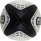 A black and white Gilbert G-TR4000 Training Ball with the word gld on it.