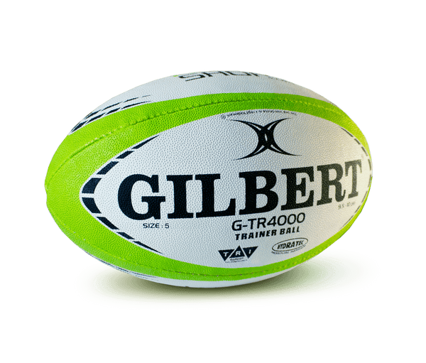 Gilbert WRS G-TR4000 Rugby Training Ball Size 5 Set of 3 + Kicking Tee