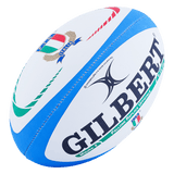 Alternate View of Gilbert & Italy Logos on Italy Replica Rugby Ball