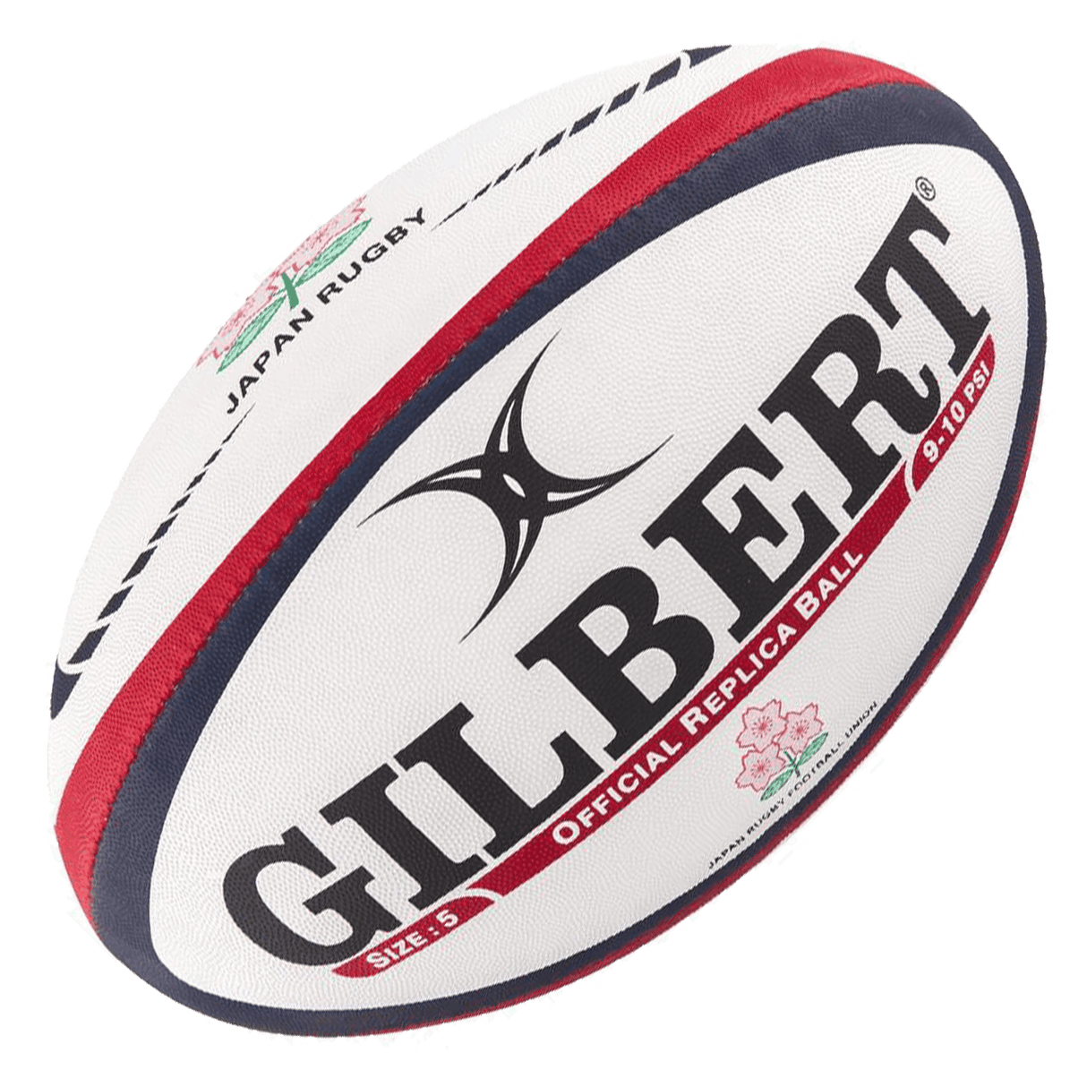 A Japan Replica Ball by Gilbert with the word gilbert on it.