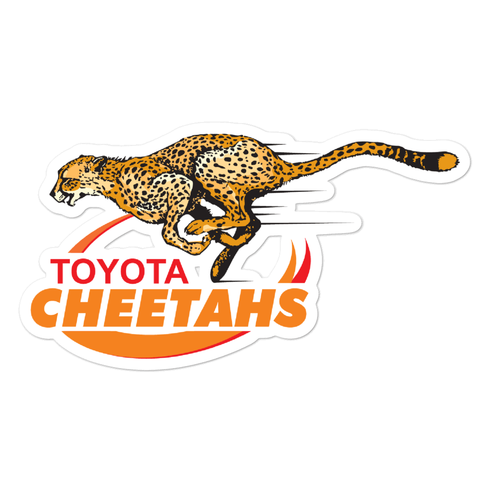 Cheetahs Sticker Close Up