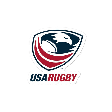 The USA Rugby Bubble-Free Stickers on a white background.