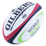 A Gilbert WRS Rec rugby ball kit on a green background.