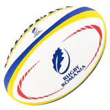 Rugby Romania ball with The Oaks official logo