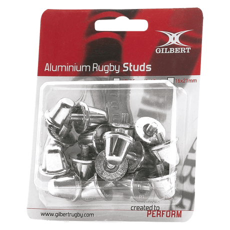 Gilbert Aluminum Replacement Rugby Studs in Blister Pack