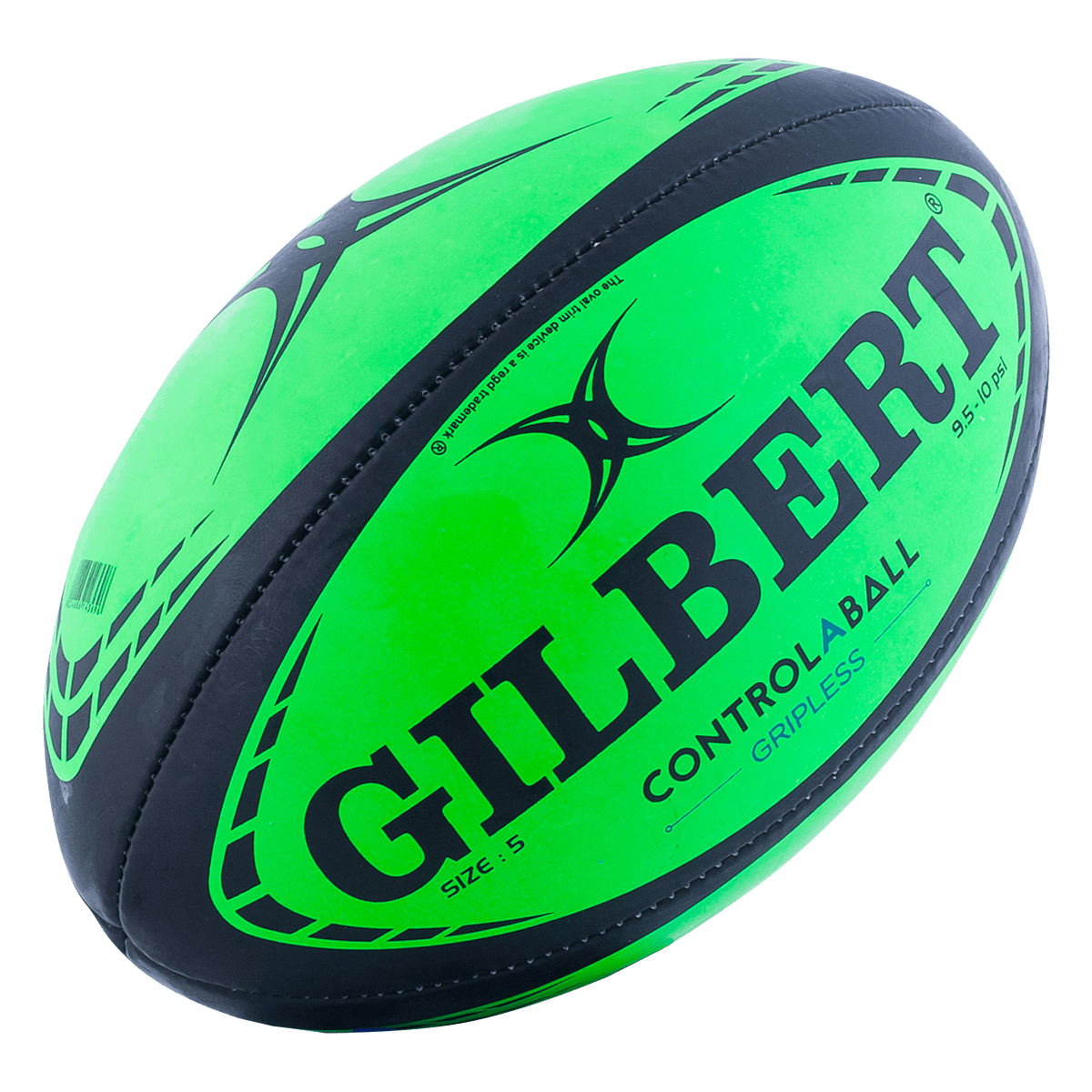 Close Up of Gripless Gilbert Rugby Ball