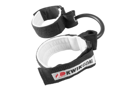 Black Ankle Speed Bands With White Interior & Kwik Goal Label