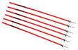 Red Rugby Coaching Sticks