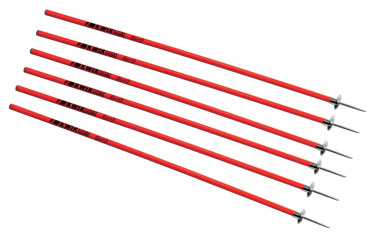 Red Rugby Coaching Sticks