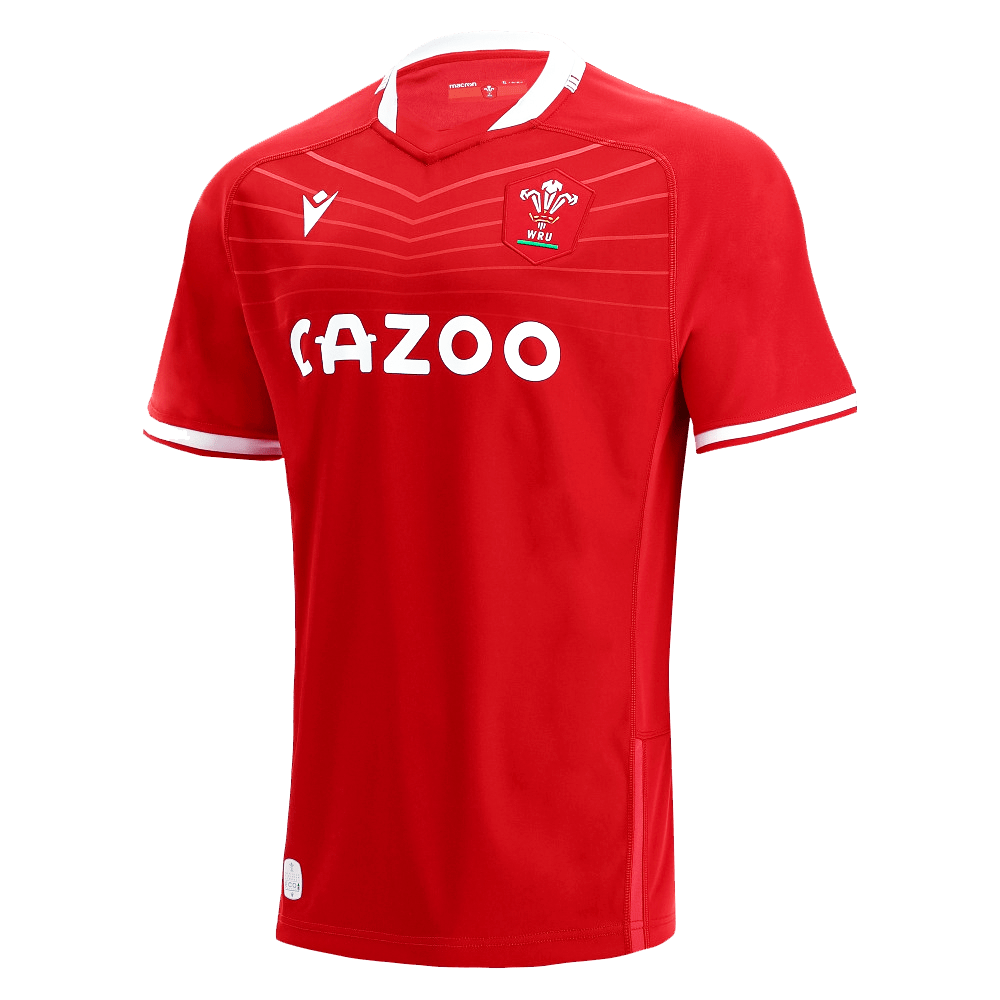 Macron 2021 2022 Wales Home Poly Rugby Shirt