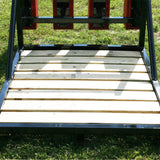 Close Up View from Behind of Wooden Scrum Sled Platform