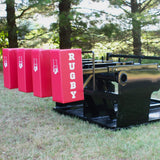 4 Red Foam Pads Mounted on X400 Pro Rugby Scrum Sled