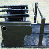 Side View of Black Steel Rugby Scrum Sled Frame